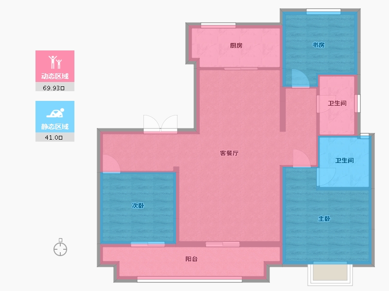 山东省-滨州市-龙凤嘉园-100.00-户型库-动静分区