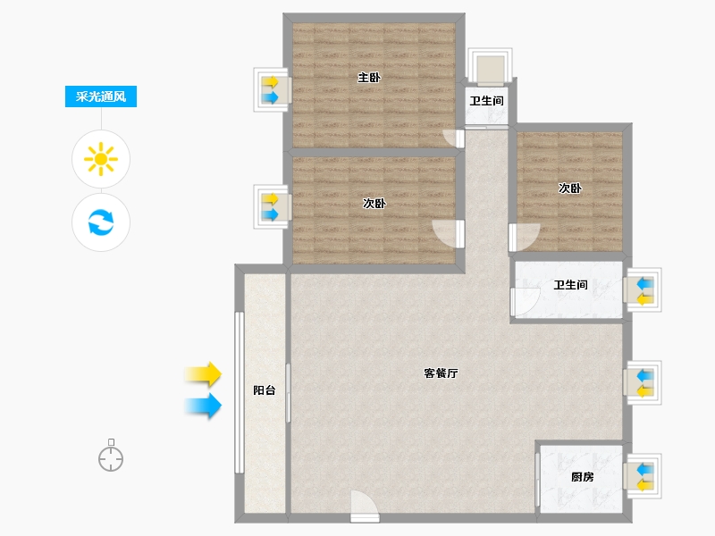 广东省-深圳市-名家富居-117.23-户型库-采光通风