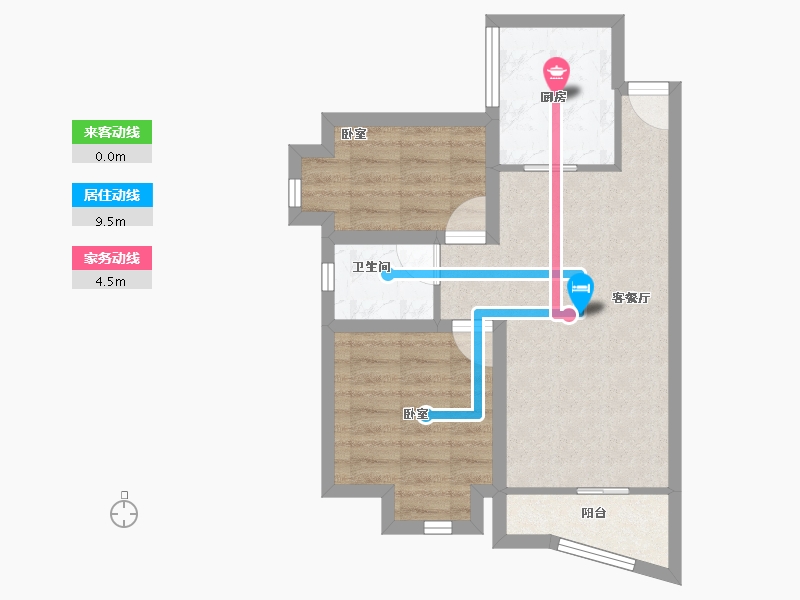 广东省-深圳市-富通蟠龙居-53.22-户型库-动静线