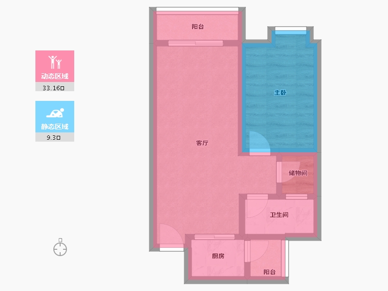 广东省-深圳市-华府国际-36.80-户型库-动静分区