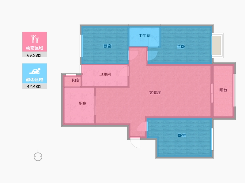 宁夏回族自治区-吴忠市-清水湾-106.23-户型库-动静分区