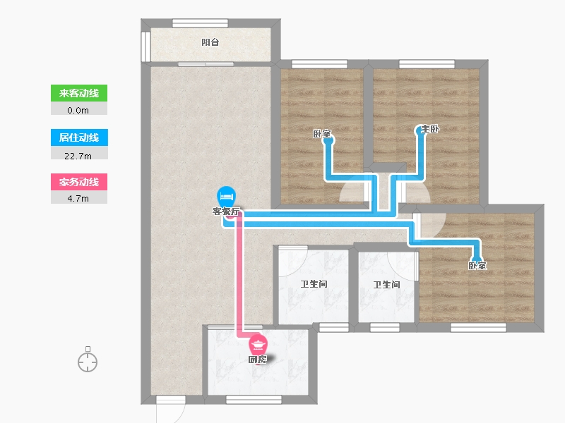 广东省-深圳市-桃源居12区（桃源居）-72.30-户型库-动静线