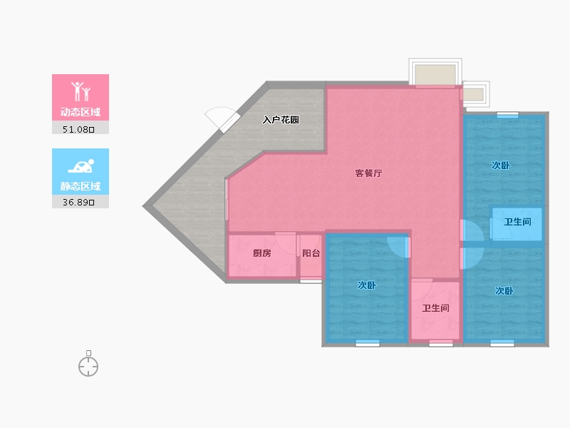 广东省-深圳市-英伦名苑(二期)-93.67-户型库-动静分区