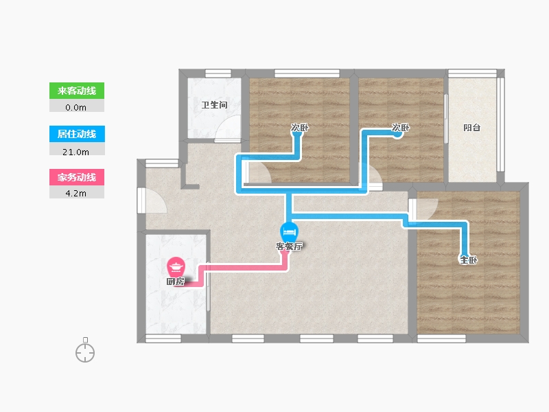 广东省-深圳市-万科翡丽郡-76.01-户型库-动静线