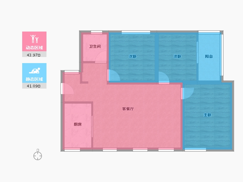 广东省-深圳市-万科翡丽郡-76.01-户型库-动静分区