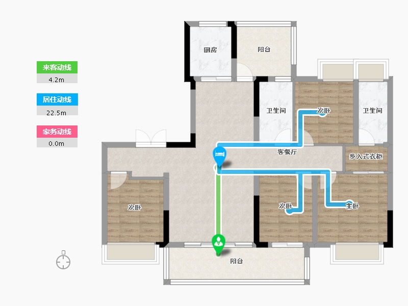 湖南省-长沙市-长交雅筑-112.80-户型库-动静线