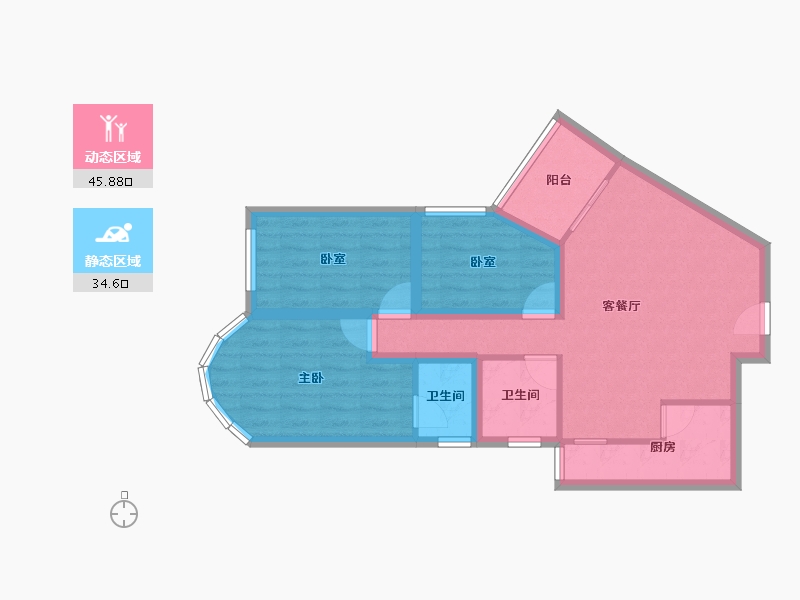 广东省-深圳市-东方花园-71.10-户型库-动静分区