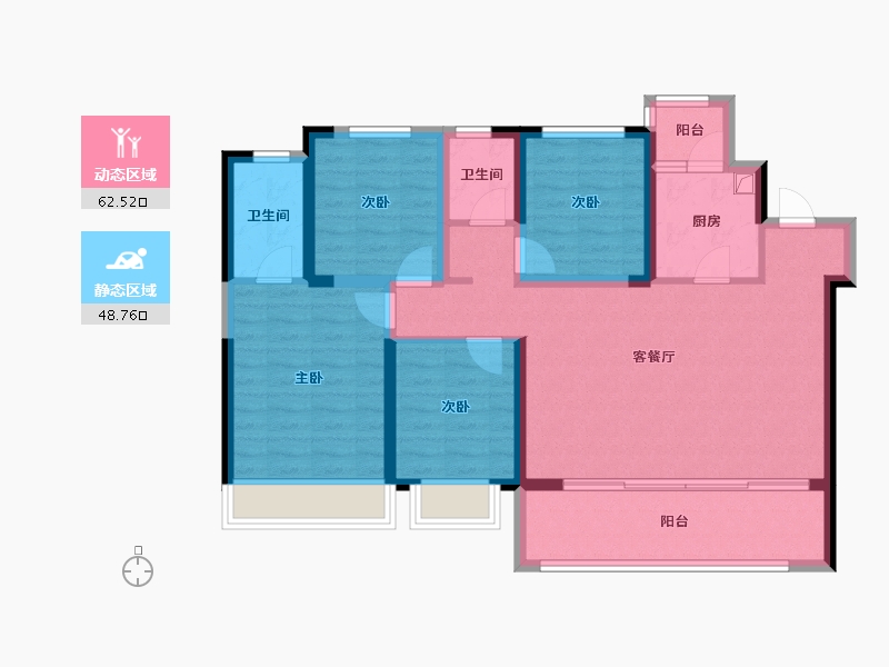 四川省-成都市-中交凤凰华府-98.94-户型库-动静分区