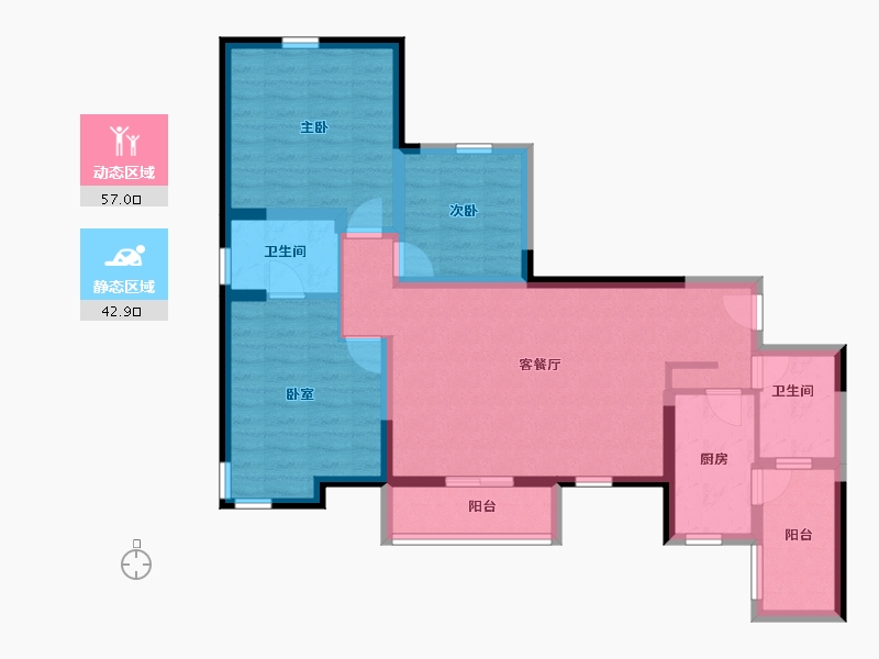 四川省-成都市-优品道-88.17-户型库-动静分区