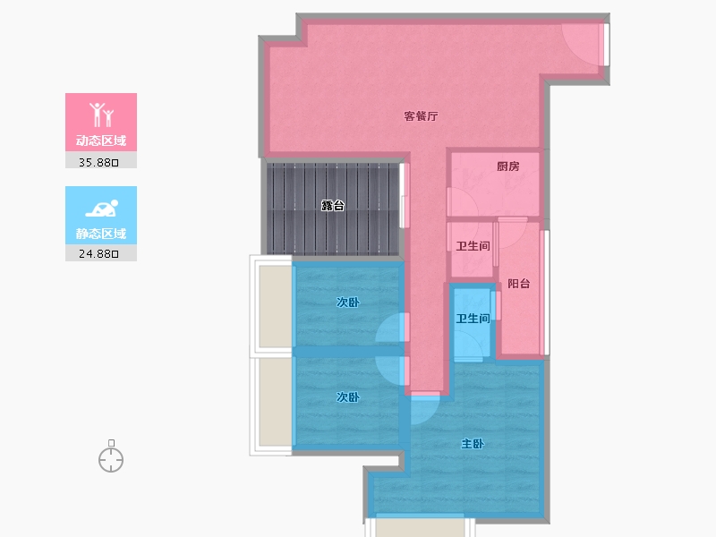 广东省-深圳市-菁英趣庭-58.92-户型库-动静分区