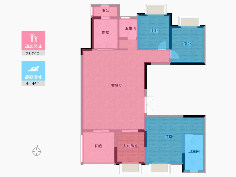 四川省-成都市-龙潭寺TOD龙潭九章-110.22-户型库-动静分区