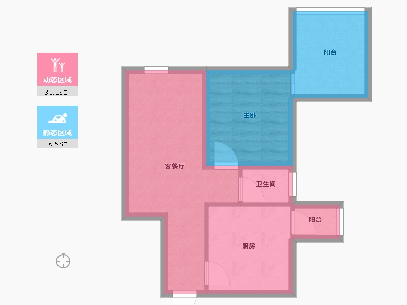 广东省-深圳市-风格名苑-41.55-户型库-动静分区