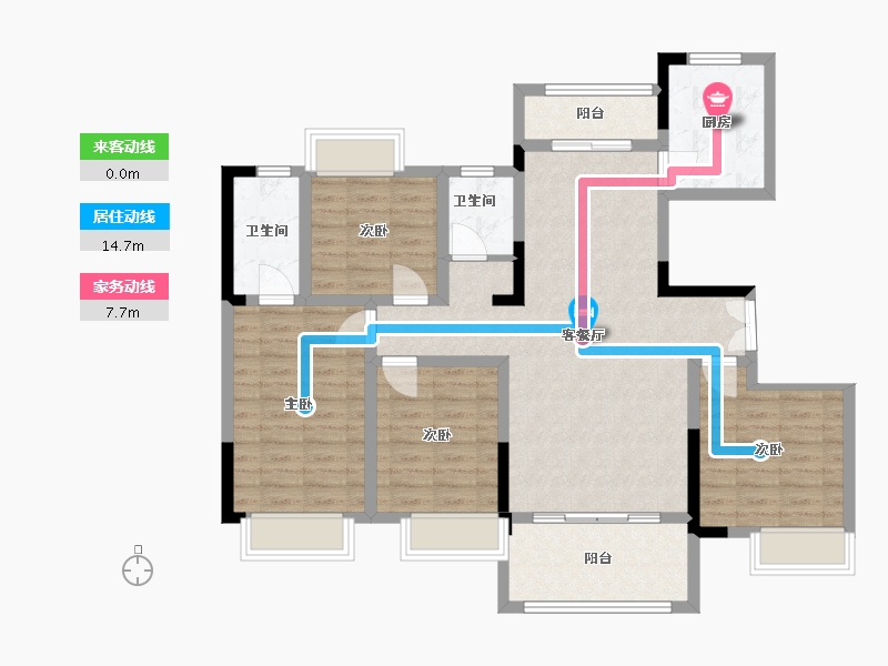 江西省-赣州市-翡翠学府-102.40-户型库-动静线