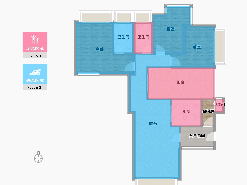 广东省-深圳市-集信名城-97.90-户型库-动静分区