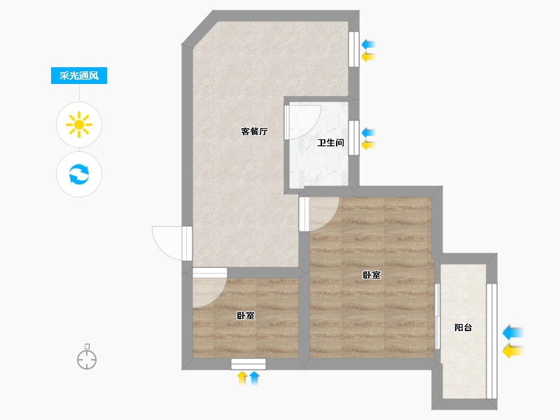 广东省-深圳市-星海名城(六期)-36.23-户型库-采光通风