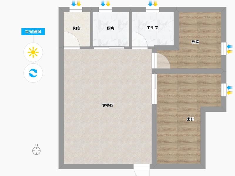 广东省-深圳市-海典居-52.65-户型库-采光通风