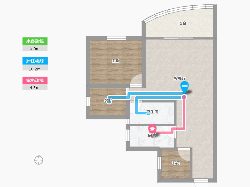 广东省-深圳市-名家富居-58.56-户型库-动静线