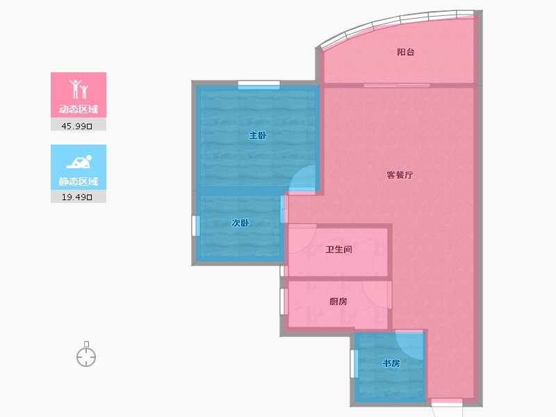 广东省-深圳市-名家富居-58.56-户型库-动静分区