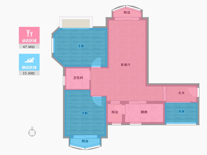 四川省-成都市-嘉合凤凰岛-73.18-户型库-动静分区