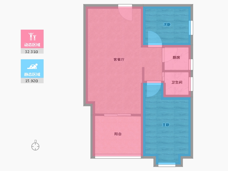 广东省-深圳市-双城世纪大厦-42.09-户型库-动静分区