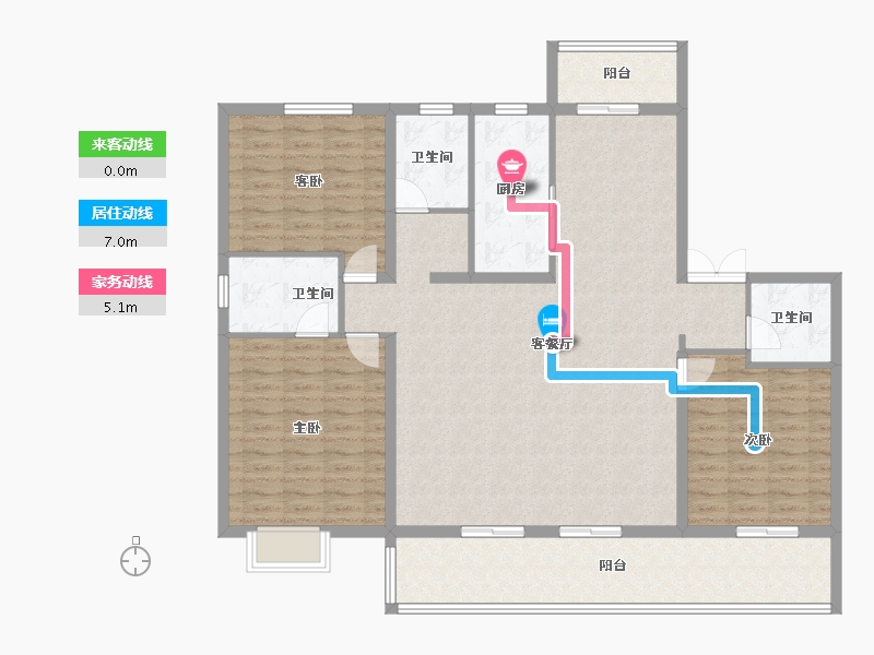 山西省-晋城市-浩翔·云玺-139.21-户型库-动静线