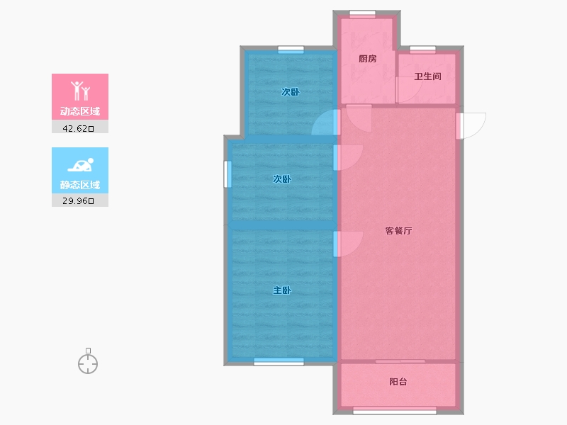 广东省-深圳市-滢水山庄二区-64.74-户型库-动静分区