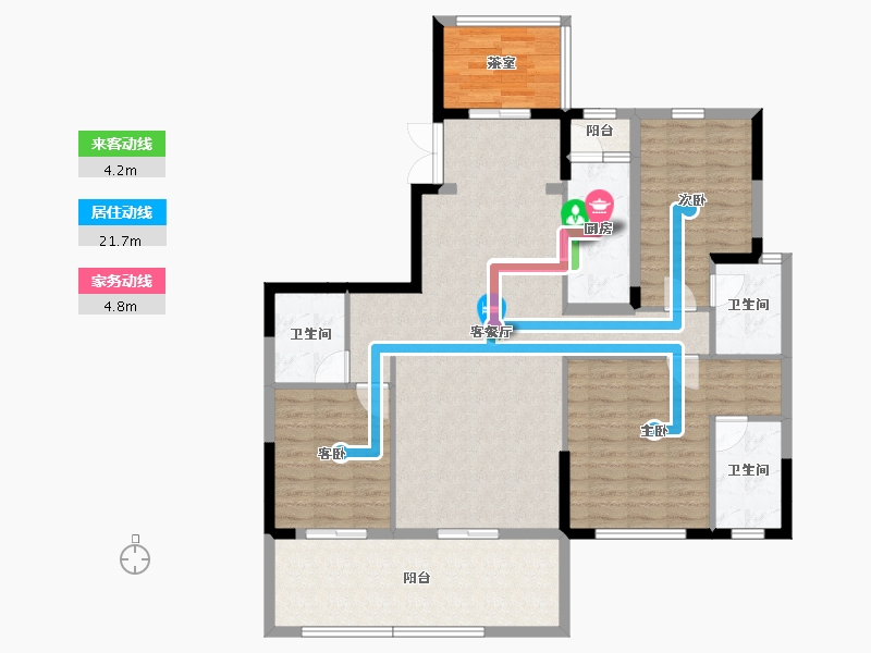 湖北省-十堰市-寿康·华悦府-121.75-户型库-动静线