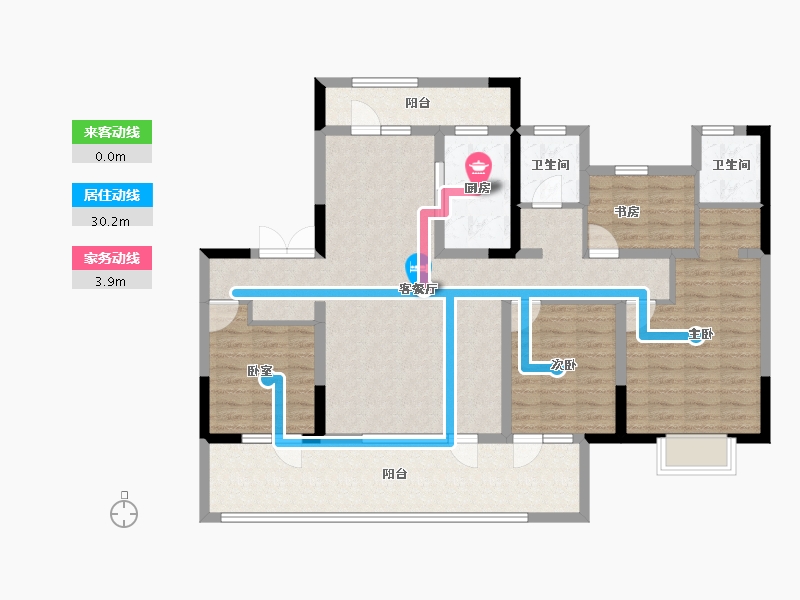 山东省-济宁市-申创·君汇-119.21-户型库-动静线