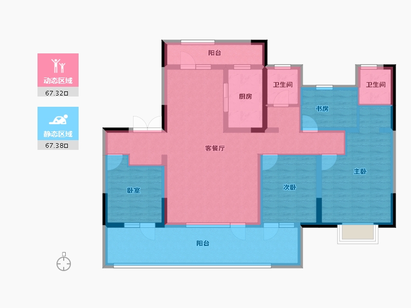 山东省-济宁市-申创·君汇-119.21-户型库-动静分区