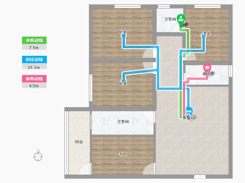 广东省-深圳市-合正锦湖逸园-99.31-户型库-动静线