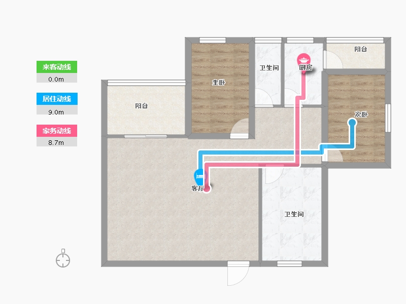 广东省-深圳市-京光海景花园-82.00-户型库-动静线