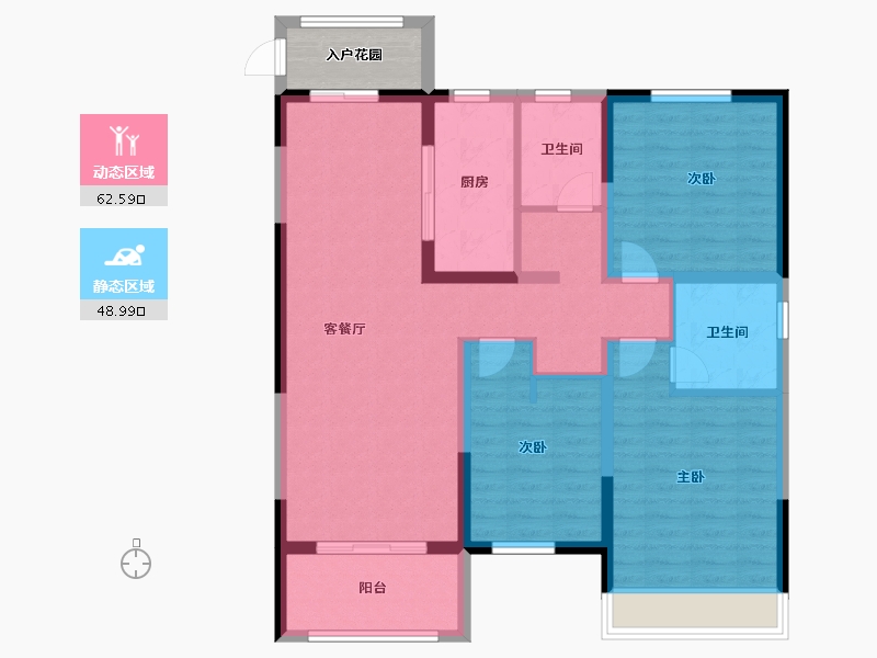 河南省-洛阳市-正商城北苑-104.00-户型库-动静分区