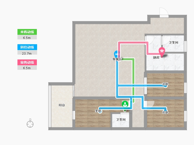 广东省-深圳市-合正锦湖逸园-91.01-户型库-动静线