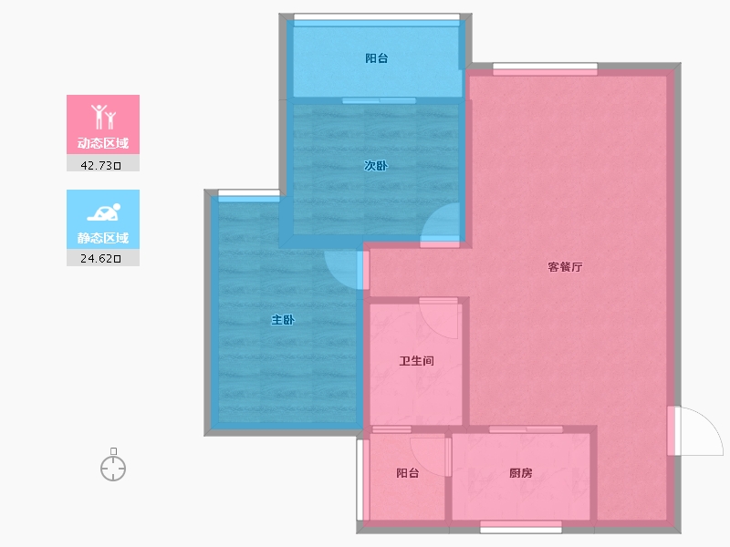 广东省-深圳市-合正汇一城-59.99-户型库-动静分区