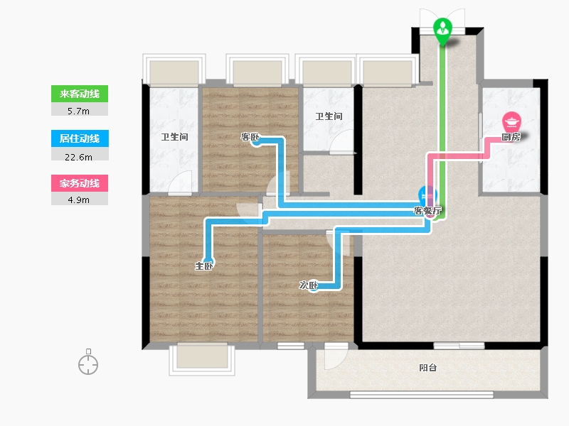 湖北省-武汉市-国铁城投·国樾滨江-114.40-户型库-动静线