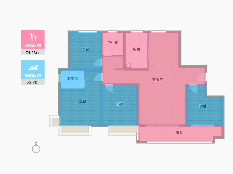 山东省-滨州市-中兴府-120.00-户型库-动静分区