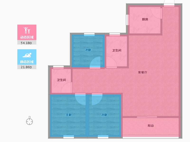 广东省-深圳市-鸿翔花园-67.34-户型库-动静分区