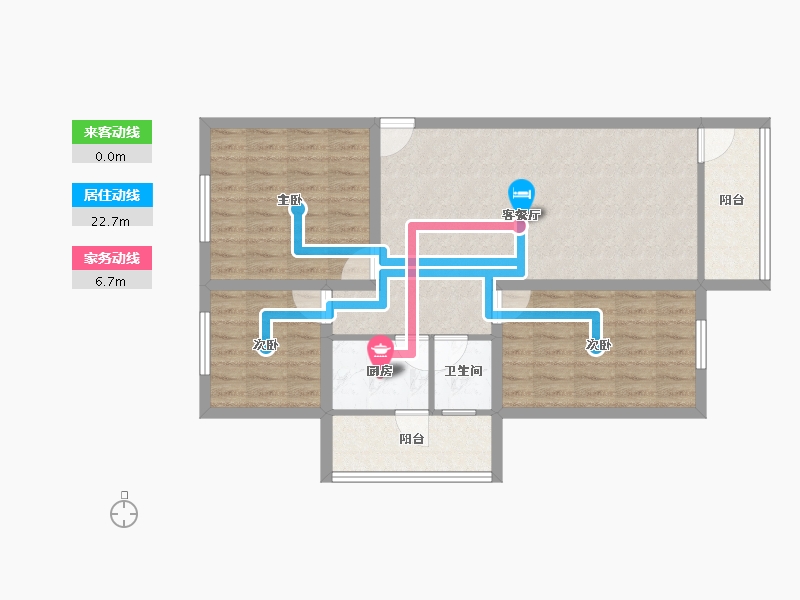 广东省-深圳市-田苑小区-81.16-户型库-动静线