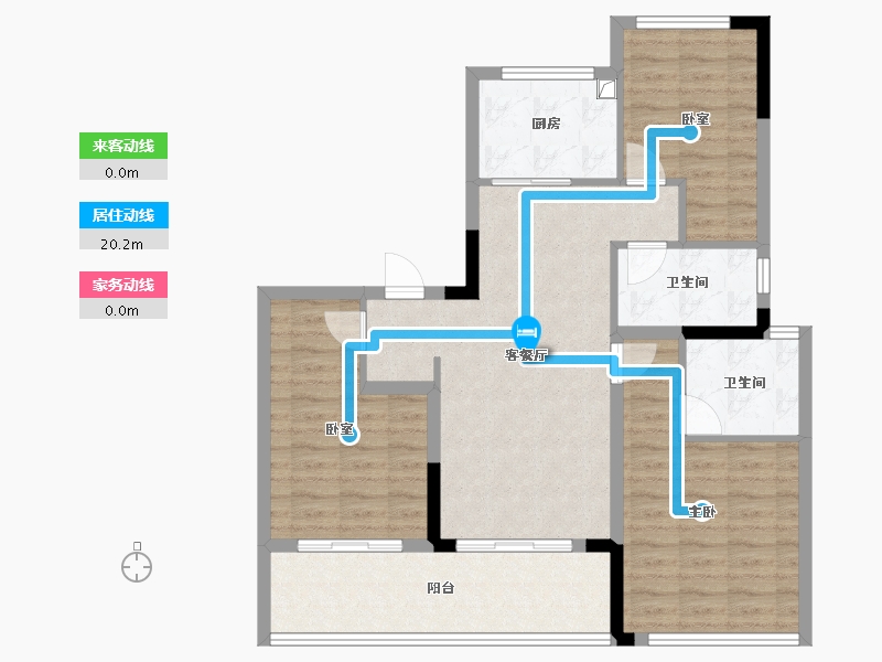 福建省-福州市-绿城大广文澜明月-90.40-户型库-动静线