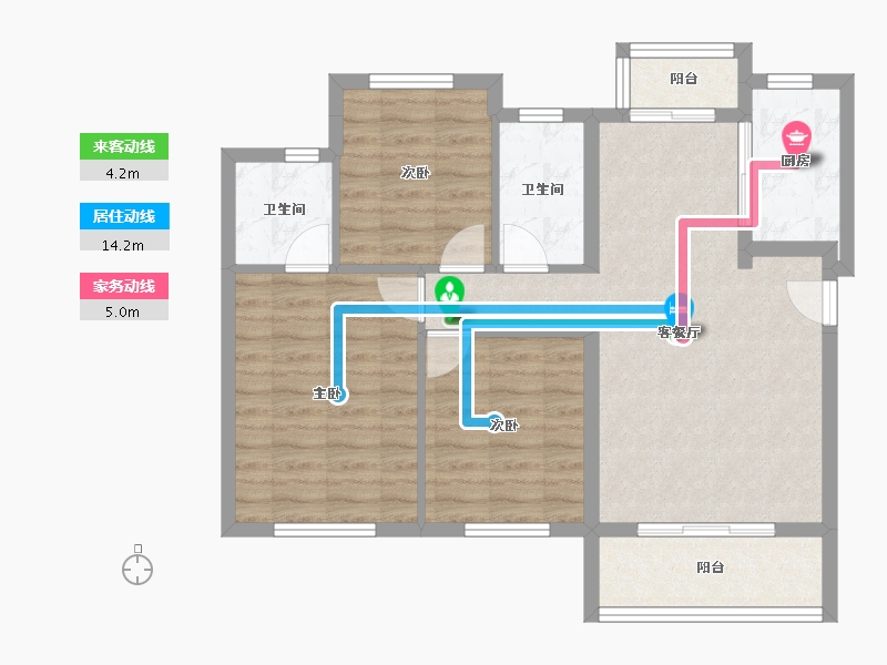 四川省-南充市-金为领地悦城-79.24-户型库-动静线