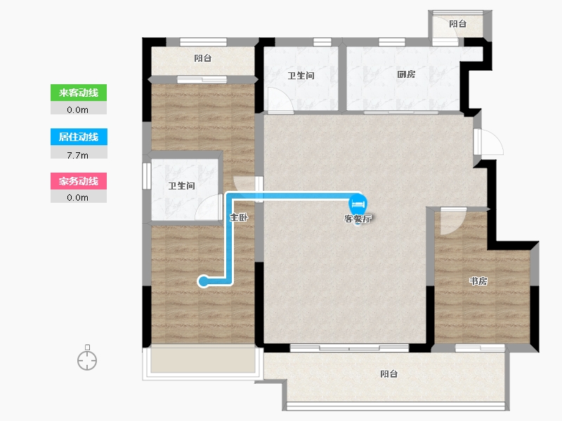 河南省-洛阳市-浩德伊河湾-95.00-户型库-动静线