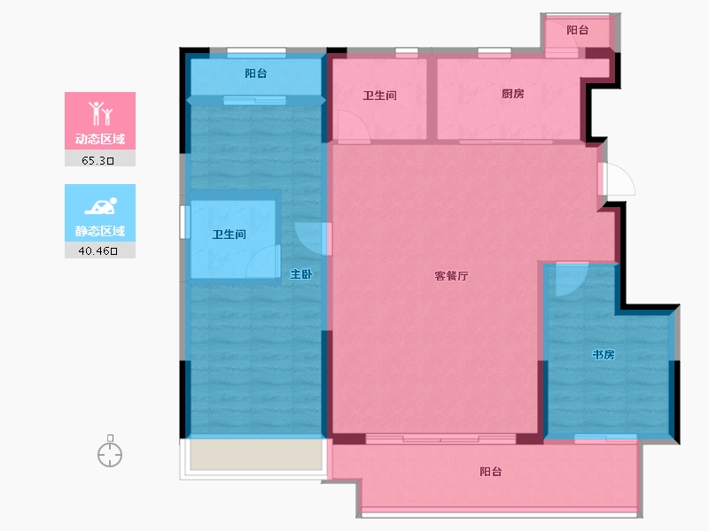 河南省-洛阳市-浩德伊河湾-95.00-户型库-动静分区