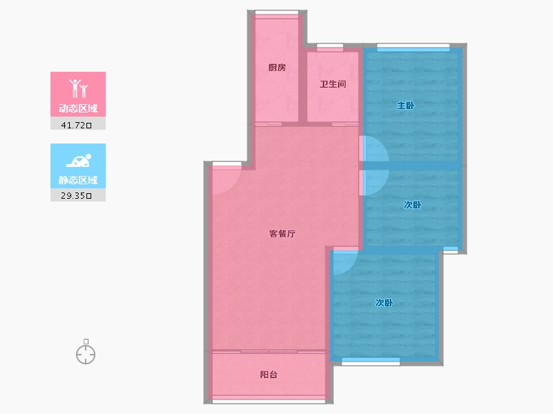 广东省-深圳市-荔苑小区(北区)-63.00-户型库-动静分区