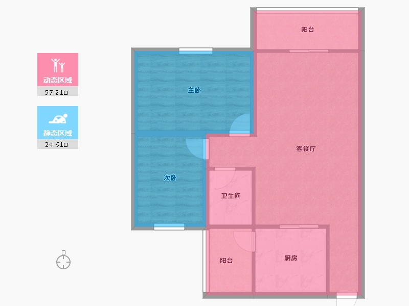 广东省-深圳市-荔雅居-73.57-户型库-动静分区