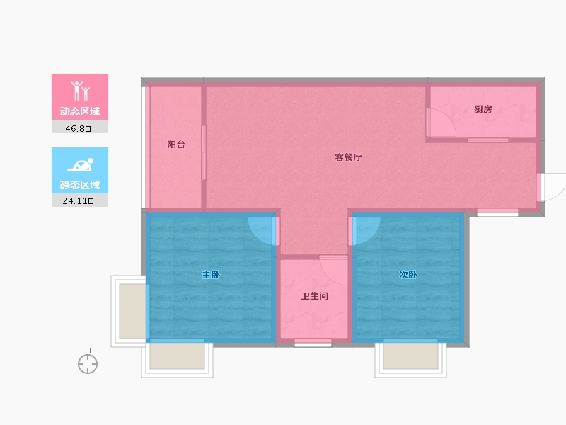 广东省-深圳市-洪湖东岸-63.20-户型库-动静分区