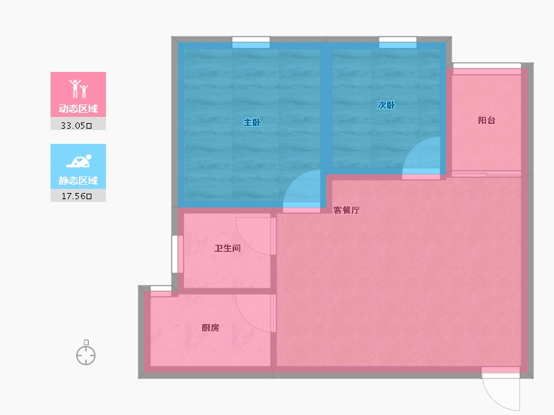 广东省-深圳市-东悦名轩-44.70-户型库-动静分区