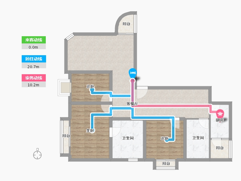 广东省-深圳市-荔秀华庭-89.44-户型库-动静线