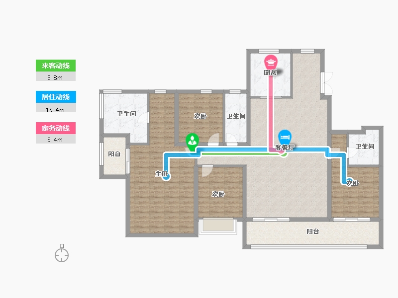 浙江省-杭州市-建发云启之江-181.93-户型库-动静线