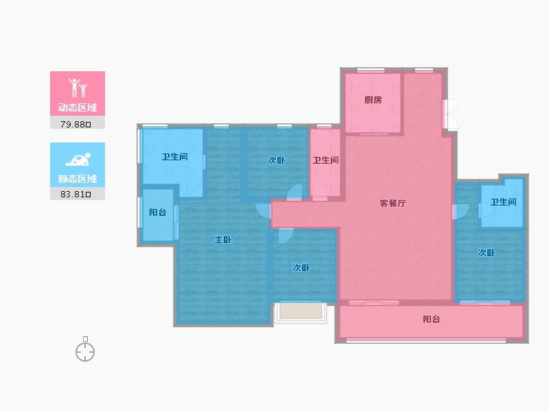 浙江省-杭州市-建发云启之江-181.93-户型库-动静分区