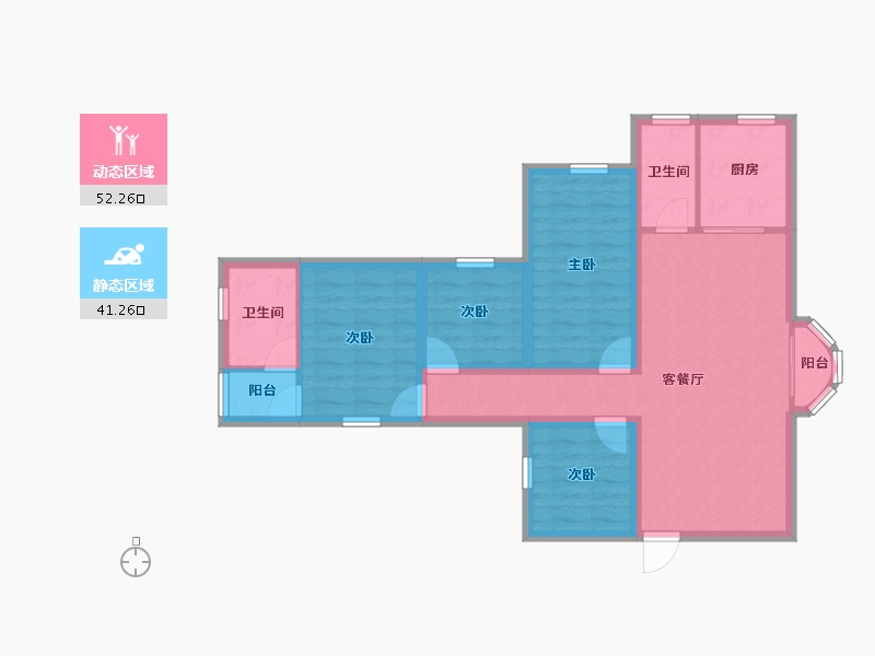 广东省-深圳市-常丰花园-82.68-户型库-动静分区